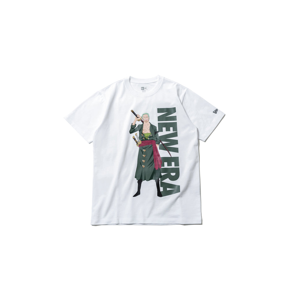 半袖 コットン Tシャツ ONE PIECE ワンピース ロロノア・ゾロ ホワイト レギュラーフィット