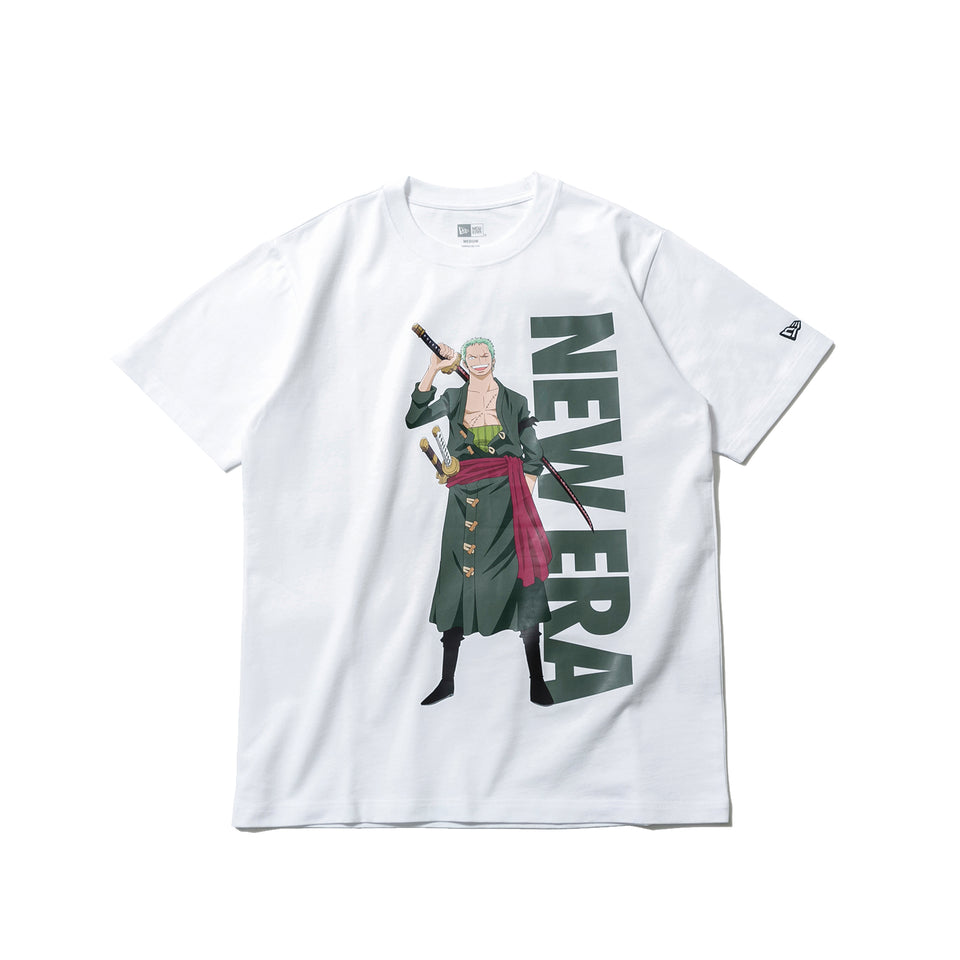 半袖 コットン Tシャツ ONE PIECE ワンピース ロロノア・ゾロ ホワイト レギュラーフィット