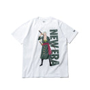 半袖 コットン Tシャツ ONE PIECE ワンピース ロロノア・ゾロ ホワイト レギュラーフィット