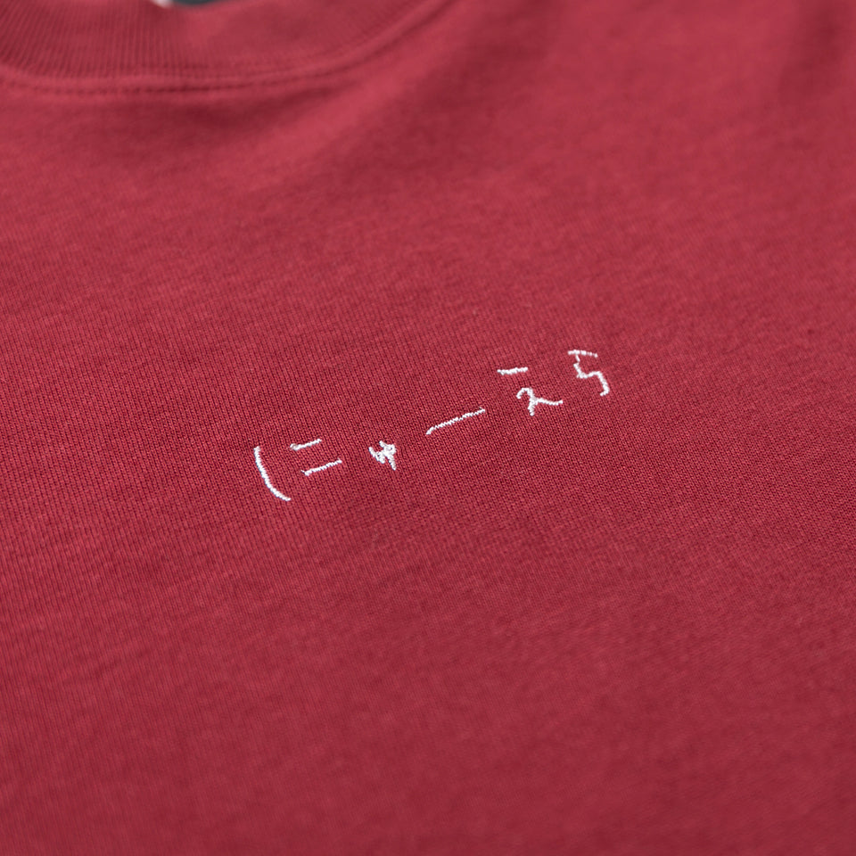 半袖 コットン Tシャツ AI TAKAHASHI 高橋愛 にゅーえら 1920 1986 ロゴ バーガンディー レギュラーフィット