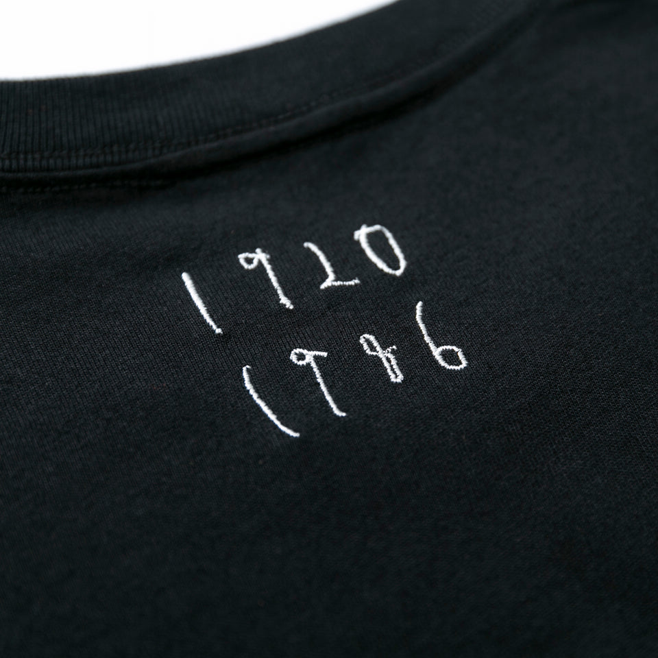 半袖 コットン Tシャツ AI TAKAHASHI 高橋愛 にゅーえら 1920 1986 ロゴ ブラック レギュラーフィット
