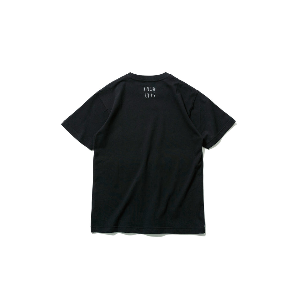 半袖 コットン Tシャツ AI TAKAHASHI 高橋愛 にゅーえら 1920 1986 ロゴ ブラック レギュラーフィット