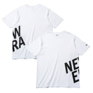 半袖 コットン Tシャツ サイドロゴ ズームアップ NEW ERA ロゴ リラックスフィット ホワイト