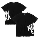 半袖 コットン Tシャツ サイドロゴ ズームアップ NEW ERA ロゴ リラックスフィット ブラック