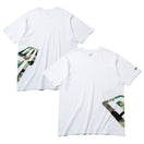 半袖 コットン Tシャツ サイドロゴ ズームアップ フラッグロゴ リラックスフィット ホワイト