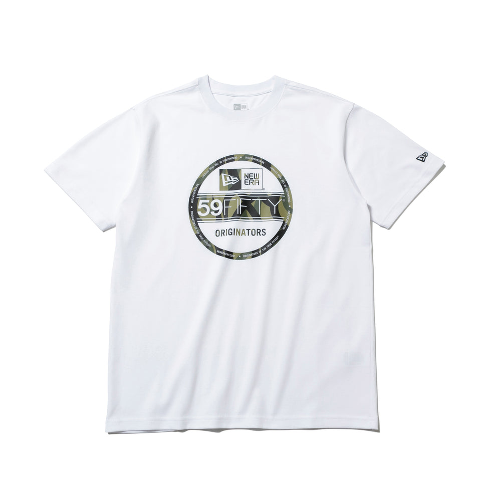半袖 パフォーマンス Tシャツ トライバルカモ バイザーステッカー ホワイト レギュラーフィット