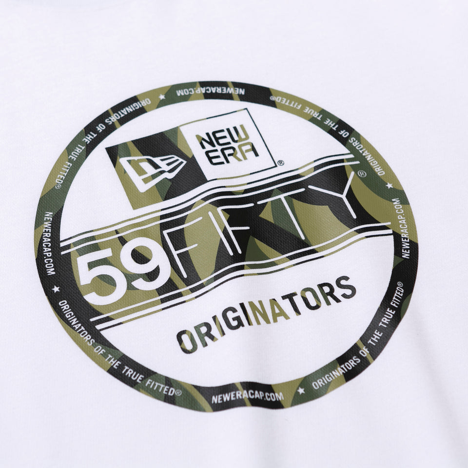 半袖 パフォーマンス Tシャツ トライバルカモ バイザーステッカー ホワイト レギュラーフィット