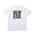 半袖 パフォーマンス Tシャツ トライバルカモ スクエアロゴ ホワイト レギュラーフィット