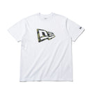 半袖 パフォーマンス Tシャツ トライバルカモ フラッグロゴ ホワイト レギュラーフィット