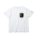 半袖 コットン ポケット Tシャツ トライバルカモ ホワイト レギュラーフィット