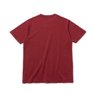 コットン Tシャツ バイザーステッカー バーガンディ　×　ホワイト レギュラーフィット