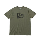 コットン Tシャツ フラッグロゴ オリーブ × ブラック レギュラーフィット