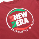 半袖 コットン Tシャツ エスタブリッシュド in 1920 バーガンディー レギュラーフィット