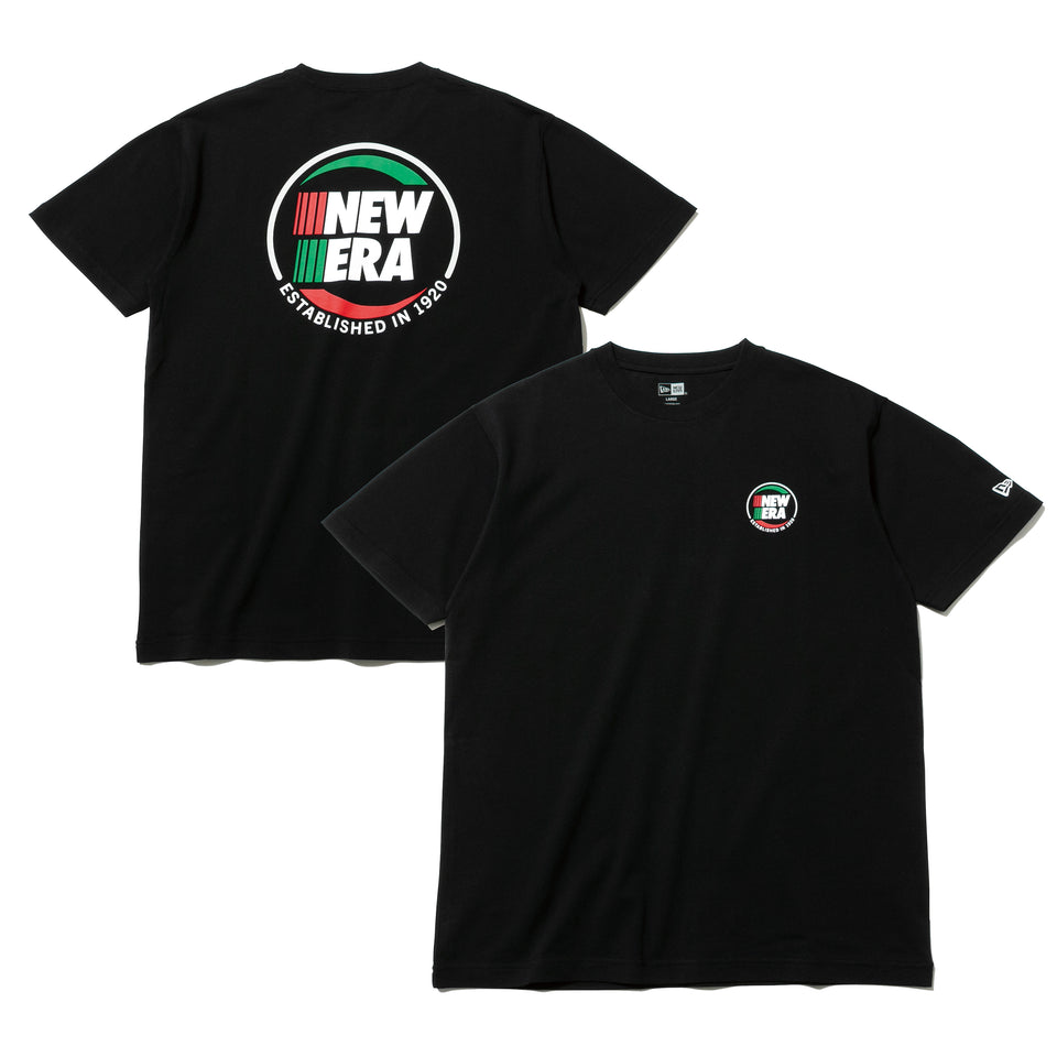 半袖 コットン Tシャツ エスタブリッシュド in 1920 ブラック レギュラーフィット