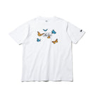 半袖 コットン Tシャツ バタフライズ ホワイト レギュラーフィット