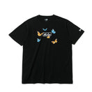 半袖 コットン Tシャツ バタフライズ ブラック レギュラーフィット