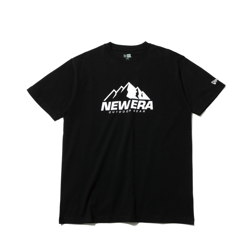 半袖 コットン Tシャツ ニューエラ アウトドア ギア ブラック レギュラーフィット