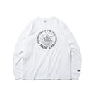 長袖 コットン Tシャツ ムーン&マウンテン ホワイト【ニューエラ アウトドア】