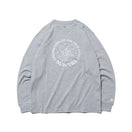 長袖 コットン Tシャツ ムーン&マウンテン グレー【ニューエラ アウトドア】