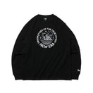 長袖 コットン Tシャツ ムーン&マウンテン ブラック【ニューエラ アウトドア】