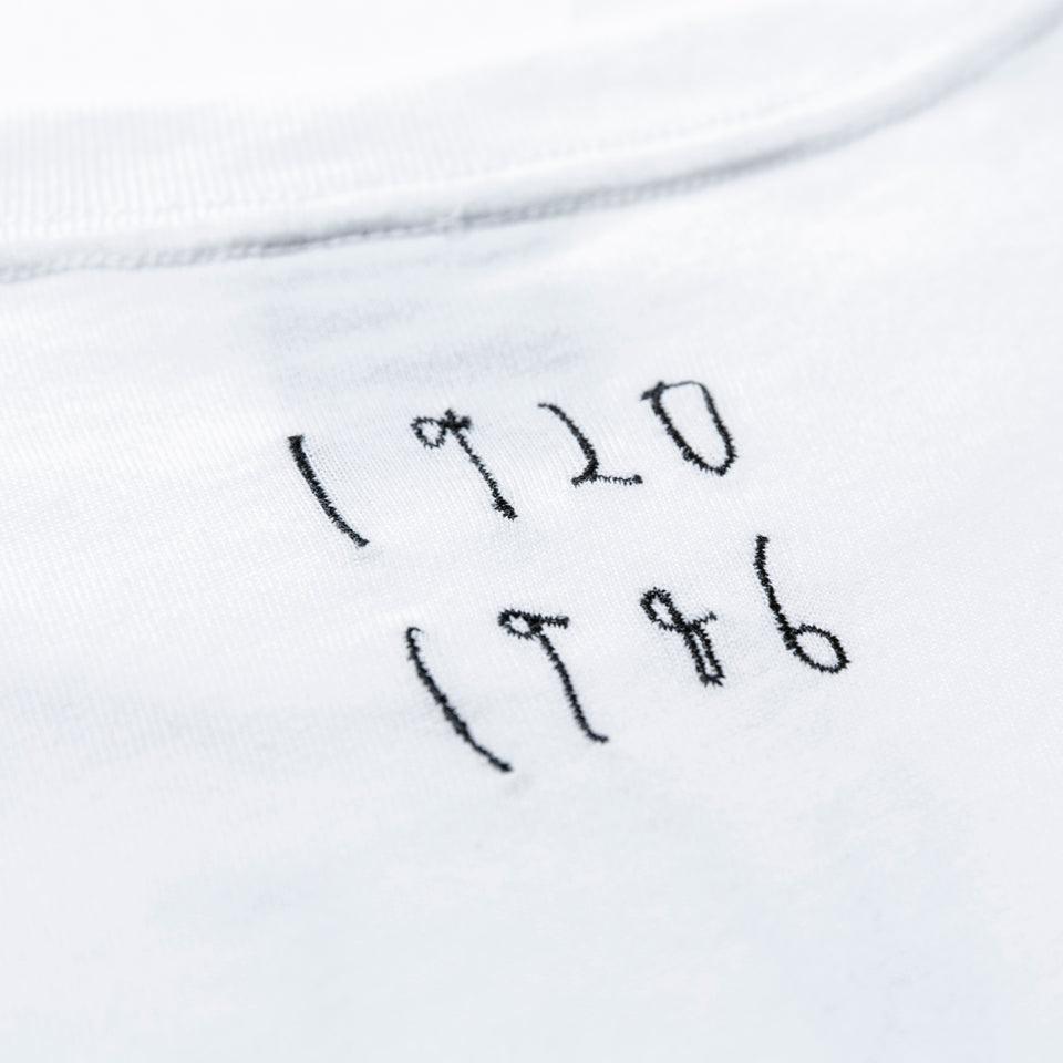 長袖 コットン Tシャツ AI TAKAHASHI 高橋愛 NEW ERA 1920 1986 ロゴ ホワイト