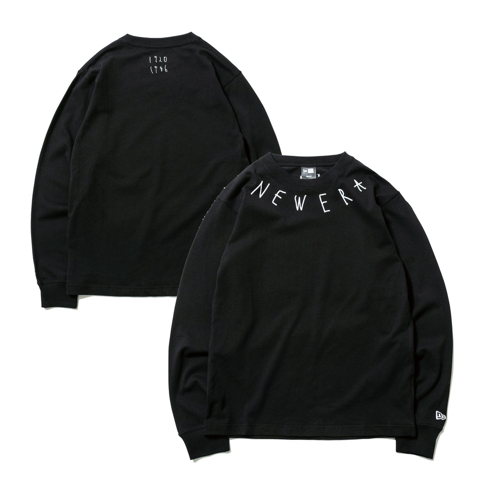長袖 コットン Tシャツ AI TAKAHASHI 高橋愛 NEW ERA 1920 1986 ロゴ ブラック