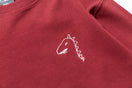 長袖 コットン Tシャツ AI TAKAHASHI 高橋愛 恐竜 1920 1986 ロゴ バーガンディー