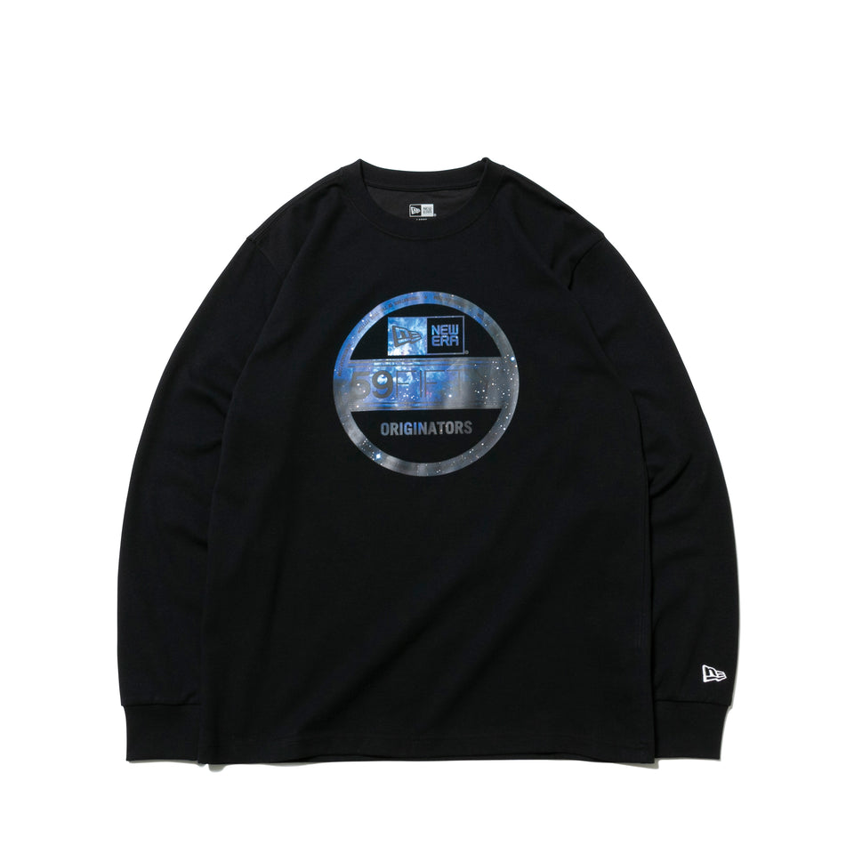 長袖 パフォーマンス Tシャツ ギャラクシー バイザーステッカー ブラック レギュラーフィット