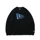 長袖 パフォーマンス Tシャツ ギャラクシー フラッグロゴ ブラック レギュラーフィット