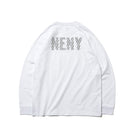 長袖 コットン Tシャツ リフレクター NENY ロゴ ホワイト