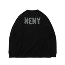 長袖 コットン Tシャツ リフレクター NENY ロゴ ブラック