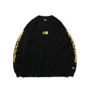 長袖 コットン Tシャツ Originators of the True Fitted  ブラック × イエロー レギュラーフィット