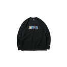 長袖 コットン Tシャツ ONE PIECE ワンピース タイトルロゴ ブラック