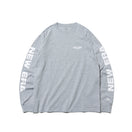 長袖 コットン Tシャツ ニューエラ キャップ カンパニー グレー × ホワイト レギュラーフィット