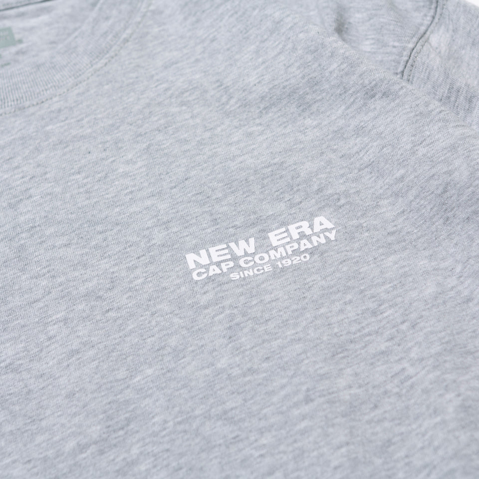 長袖 コットン Tシャツ ニューエラ キャップ カンパニー グレー × ホワイト レギュラーフィット