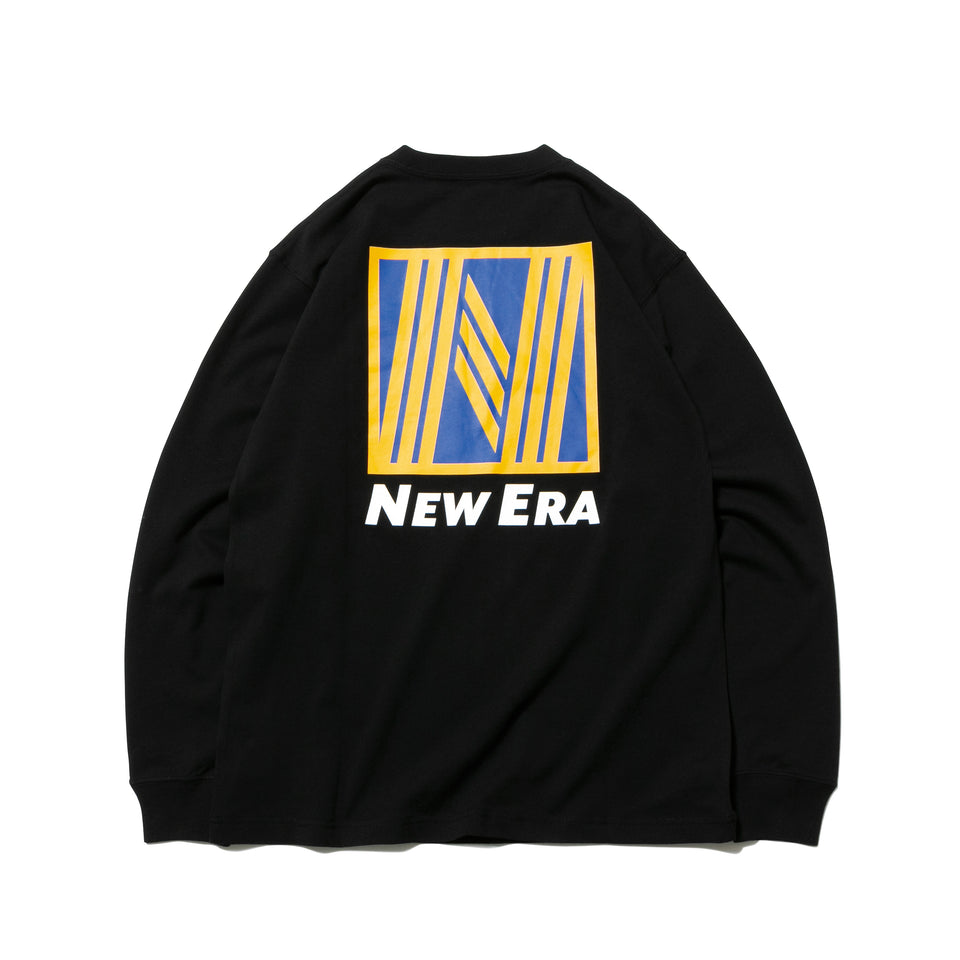 長袖 コットン Tシャツ ニューエラ ロゴシリーズ NEW ERA ブラック