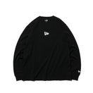 長袖 コットン Tシャツ ミニフラッグロゴ ブラック