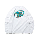 長袖 コットン Tシャツ ニューエラ ロゴシリーズ NEW ERA ホワイト