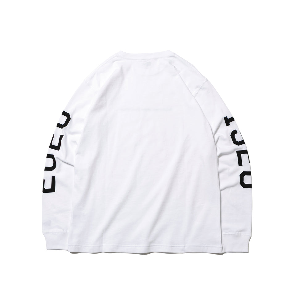 長袖 コットン Tシャツ 1920-2020 Originators of the True Fitted ロゴ ホワイト
