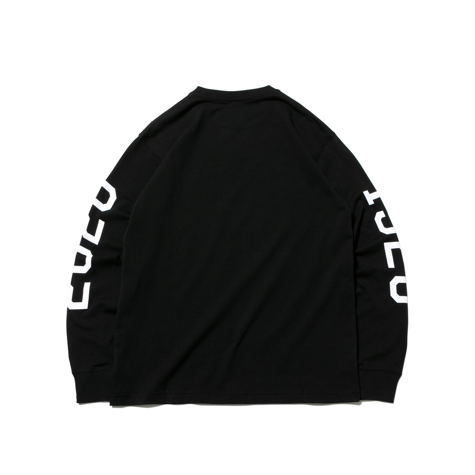 長袖 コットン Tシャツ 1920-2020 Originators of the True Fitted ロゴ ブラック