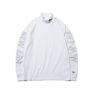 【ゴルフ】 長袖 パフォーマンス Tシャツ ハイカラーネック NEW ERA ピンフラッグロゴ ホワイト