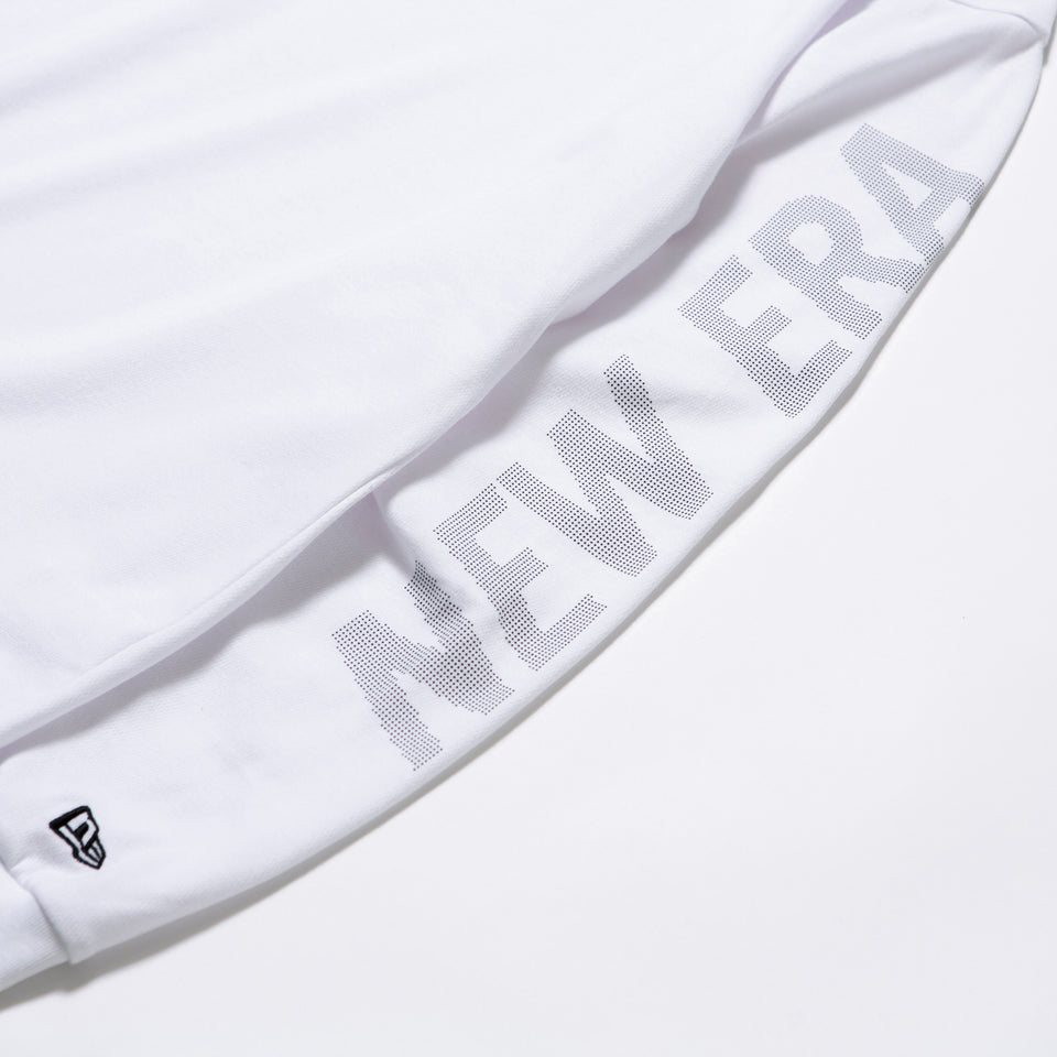 【ゴルフ】 長袖 パフォーマンス Tシャツ ハイカラーネック NEW ERA ピンフラッグロゴ ホワイト
