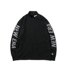 【ゴルフ】 長袖 パフォーマンス Tシャツ ハイカラーネック NEW ERA ピンフラッグロゴ ブラック