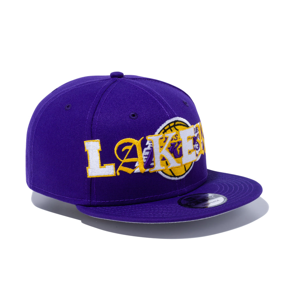 9FIFTY MIXED ロサンゼルス・レイカーズ ミックスド ロゴ パープル