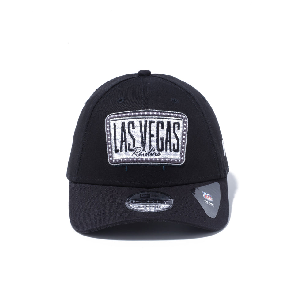 9FORTY LAS VEGAS RAIDERS ラスベガス・レイダース サイン ブラック