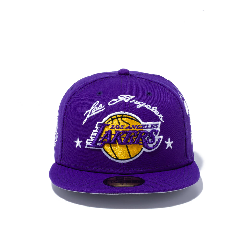 59FIFTY STARRY ロサンゼルス・レイカーズ アートワーク パープル