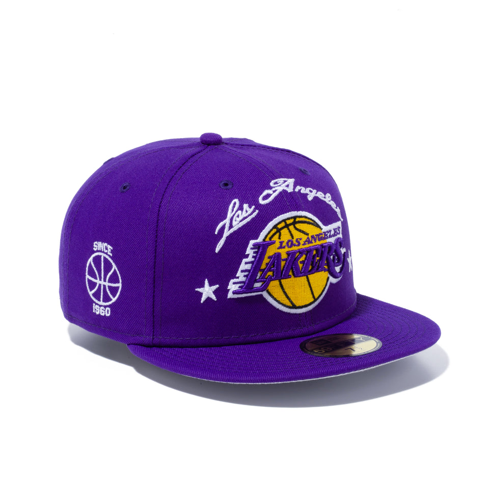 59FIFTY STARRY ロサンゼルス・レイカーズ アートワーク パープル