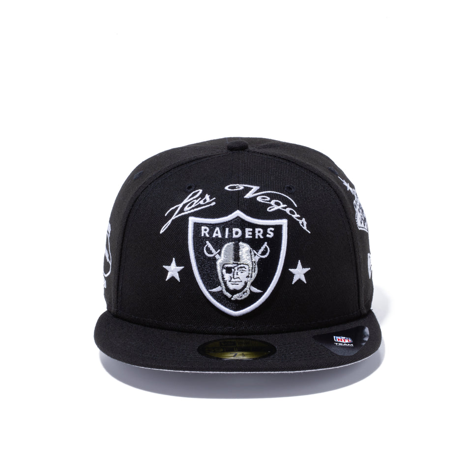 59FIFTY STARRY ラスベガス・レイダース アートワーク ブラック