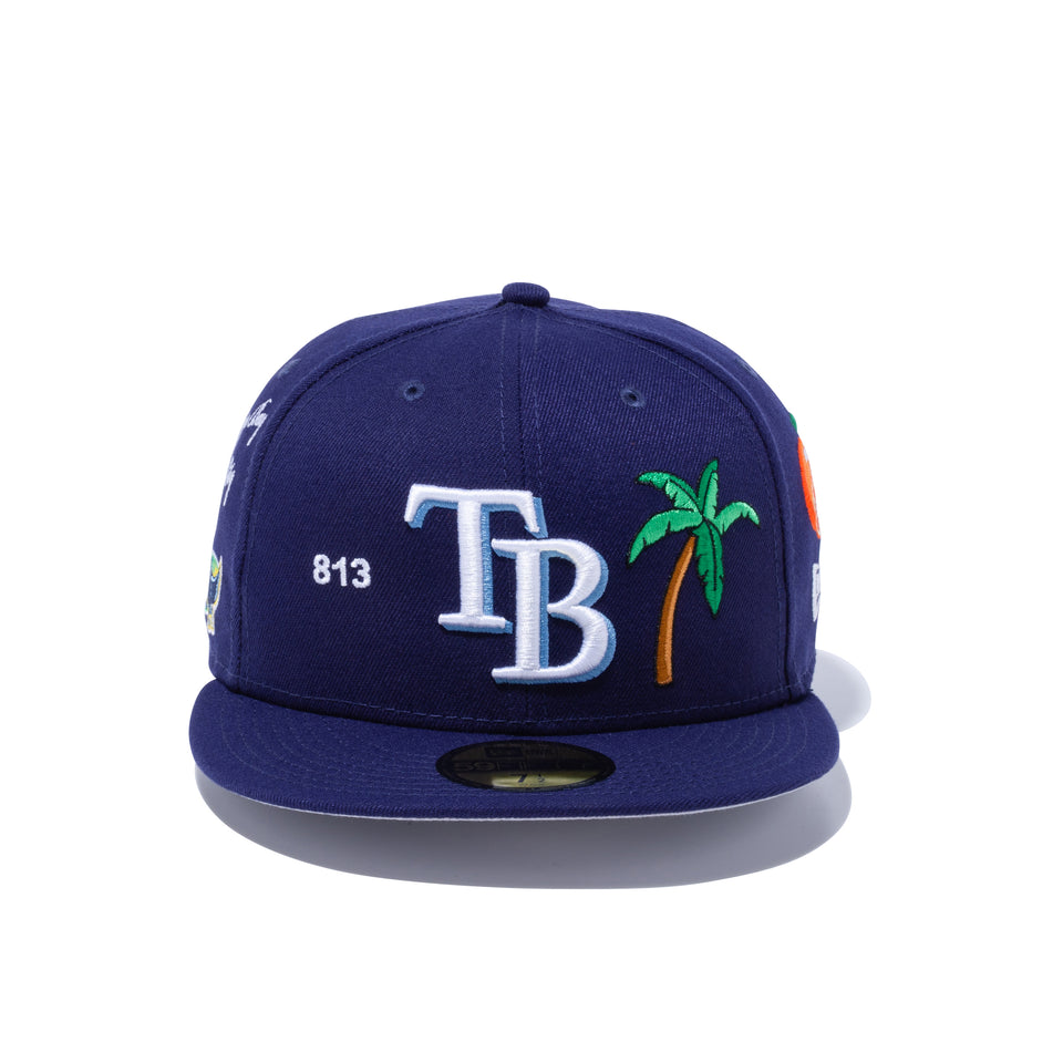 59FIFTY LOCAL タンパベイ・レイズ マルチ アートワーク ネイビー