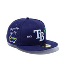 59FIFTY LOCAL タンパベイ・レイズ マルチ アートワーク ネイビー